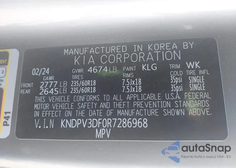 2024 Kia Sportage Ex from USA, damaged, VIN KNDPV3DF0R7286968